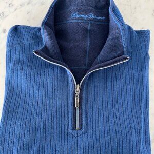 Tommy Bahama - XXL - Blue - Zip Up - Reversible